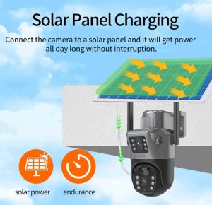 CCTV Solar Panel Charging